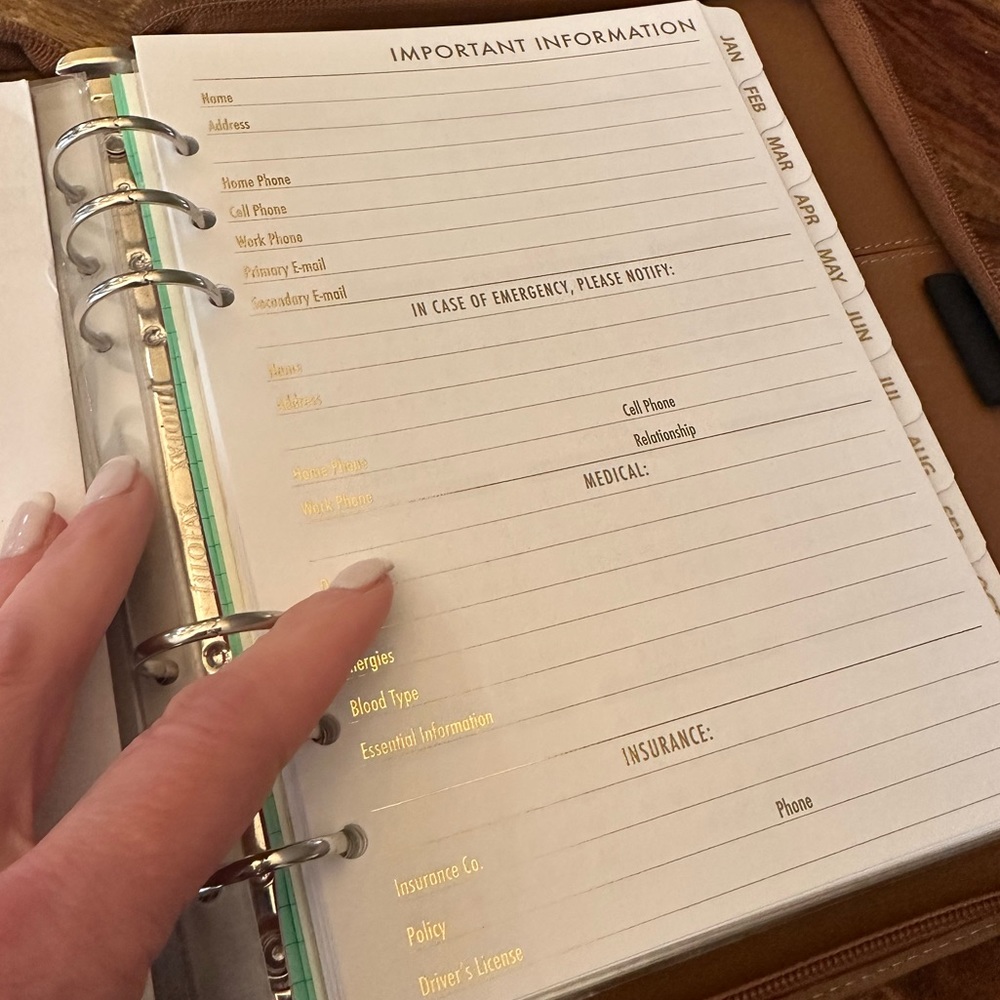 2026 Insert Refill FITS Louis Vuitton Agenda: PM MM GM Calendar